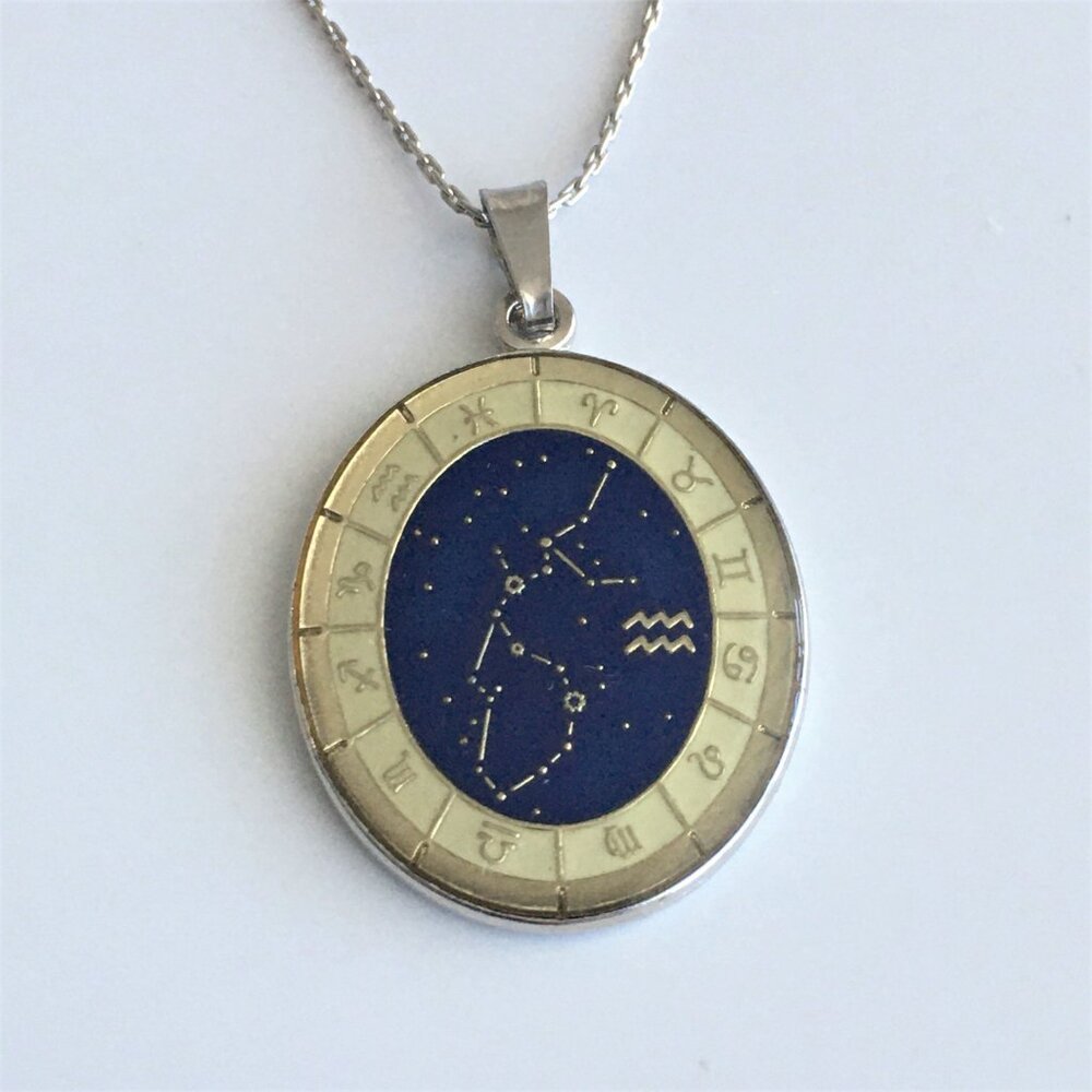Alex and Ani Aquarius Zodiac Sign Pendant Necklace